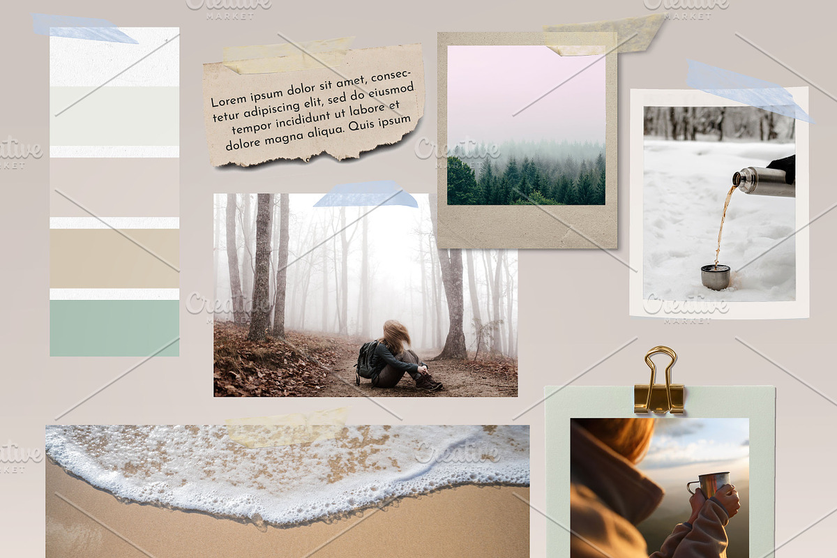MOODBOARD TEMPLATE PSD, a Templates & Theme by Studio Letsch & de Clercq