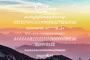 The Rainbow modern calligraphy font, a Script Font by alphArtype (Thumbnail 10 of 11)
