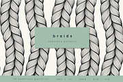 Braids. Seamless Pattern Set, a Pattern Graphic by Curly_Pat (Thumbnail 1 of 7)