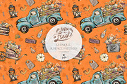 Fall Farm Market Seamless Patterns, a Pattern Graphic by KaramfilaS (Thumbnail 7 of 17)