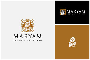 Mary Maryam Maria Christian Logo, a Branding & Logo Template by Enola99d