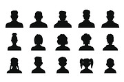 Avatar silhouettes, profiles, a Person Illustration by Vector Tradition (Thumbnail 1 of 3)