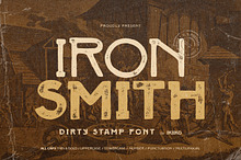 Iron Smith - Dirty Stamp Font