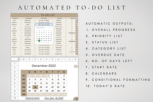 To-Do List & Monthly Calendar Sheet