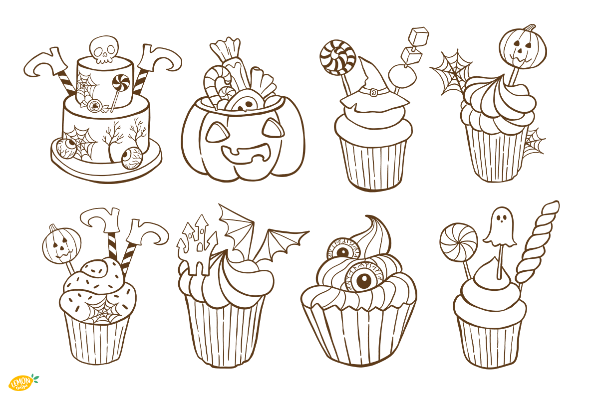 Sweet Halloween Doodle PNG Bundle, a Seasonal Illustration by LemonDesign (Photo 2 of 4)