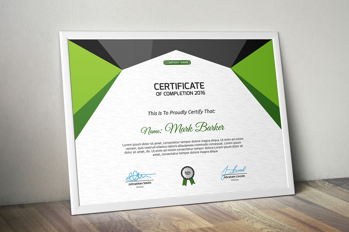 Certificate Word | PSD | AI, a Stationery Template by Curve Design (Photo 4 of 4)
