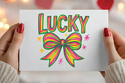 Festive Green And Gold Lucky Text, an Illustration by DreamPrint404 (Thumbnail 3 of 6)