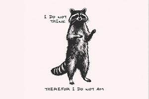 I Do Not Think Therefore I Do Not, an Illustration by SharpMarketplace