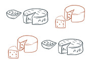 Vector Cheese Graphics, an Illustration by Dorey Kronick Art&Design (Thumbnail 16 of 22)