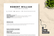 USAJob Resume Template, a Resume Template by ResumeInventor (Thumbnail 2 of 9)