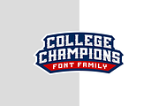 COLLEGE CHAMPIONS FONT FAMILY, a Serif Font by Alphabet Agency (Thumbnail 1 of 6)