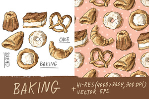 Pattern and set with baking