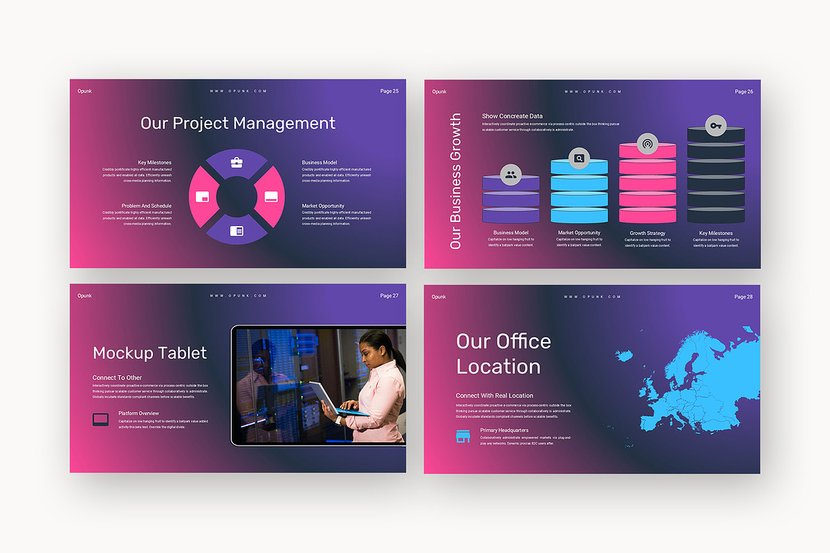 Opunk : AI Consultant Google Slides, a Presentation Template by Punkl Camp (Photo 8 of 16)