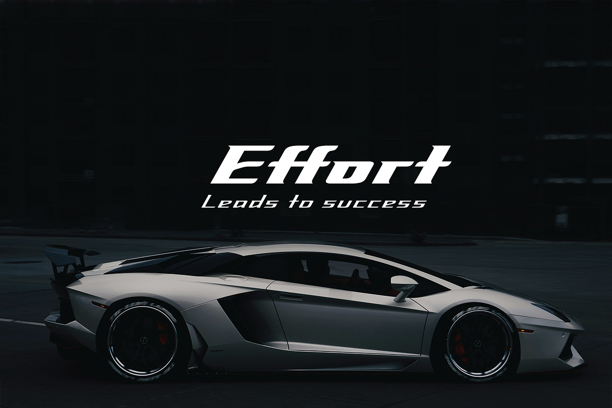 Racer Futuristic Font, a Font by sunnytudu (Photo 2 of 5)