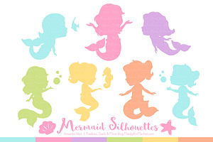 Mermaid Silhouettes in Fresh Girl, an Illustration by Amanda Ilkov