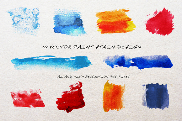 Vector Paint Stain Design