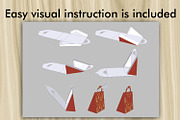 5 Ornamental Gift Sachets - PDF Prin, a Print Template by Kseniya-Omega (Thumbnail 5 of 6)