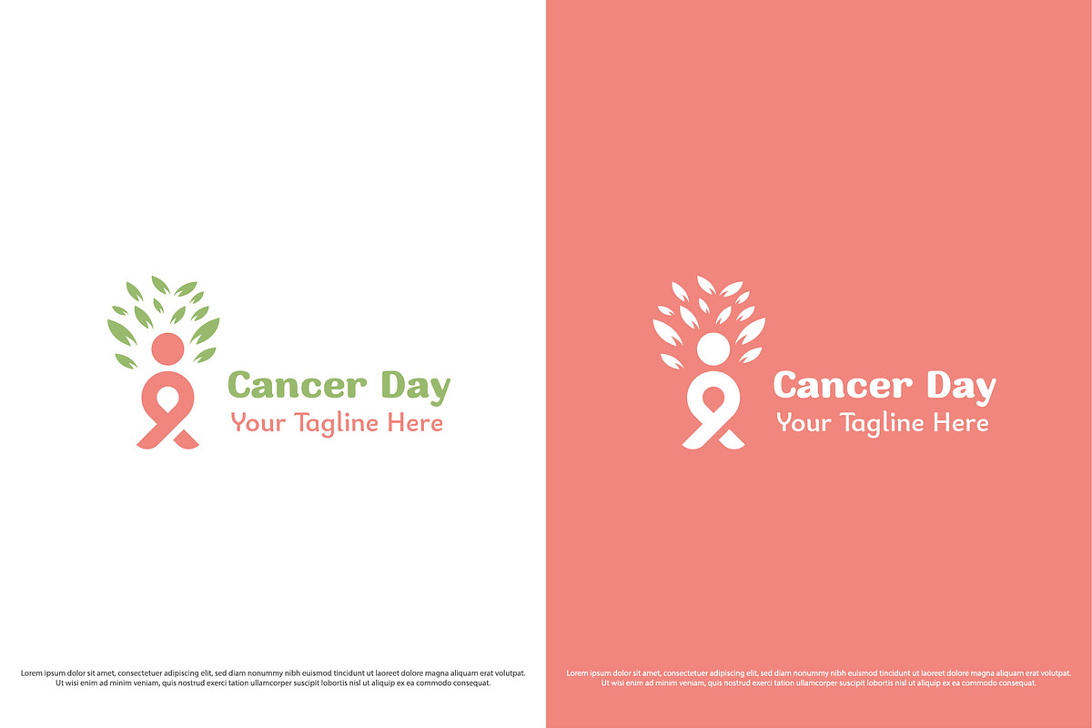 Cancer Day Logo Design Template, a Branding & Logo Template by Morvana Crew (Photo 2 of 2)