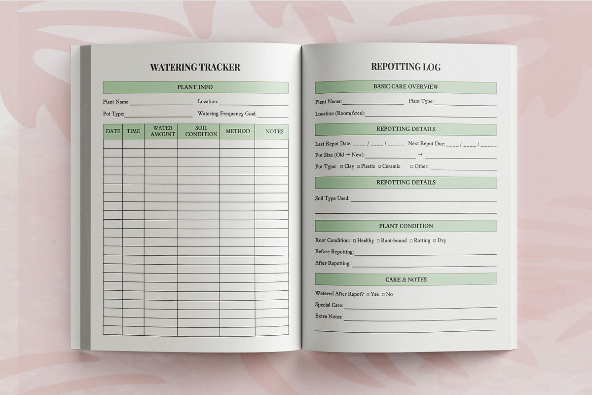 Home Plant Care Planner, a Branding & Logo Template by Book2bees (Photo 2 of 2)