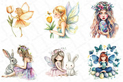 Easter Day Adorable Fairy Girls Clip, an Illustration by DreamPrint404 (Thumbnail 2 of 6)