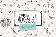 Big Adventure | Sketched Set, a Pattern Graphic by Julia Shvets (Thumbnail 1 of 7)