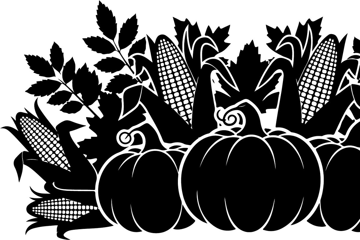 Thanksgiving Harvest Silhouette, an Illustration by Creativeshirt (Photo 34 of 51)