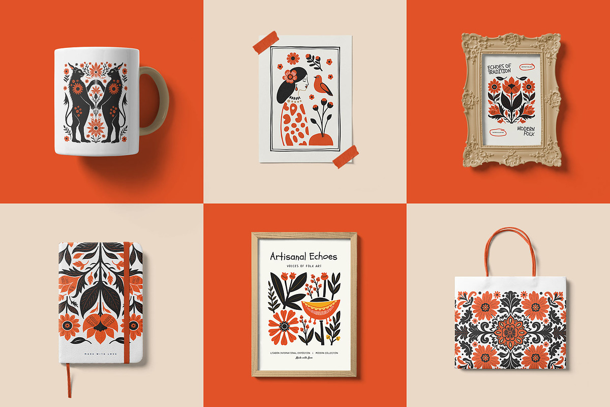 Modern Folk | Wall Art Creator, an Object Graphic by Leleka.Store (Photo 10 of 20)