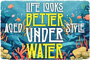 Underwater Vintage Label Font, a Serif Font by JumboDesign (Thumbnail 4 of 6)