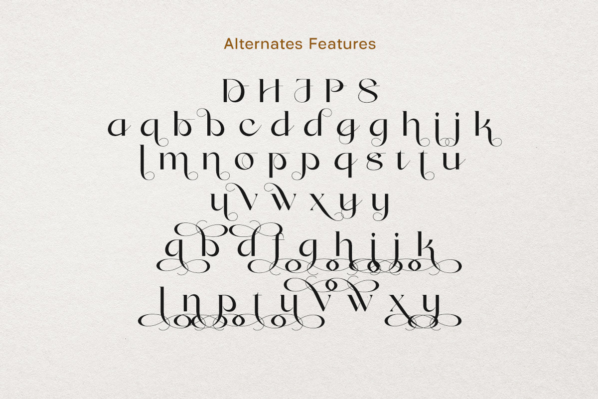Praysire - Elegant Stylish Font, a Sans Serif Font by Letterhend Studio (Photo 8 of 11)