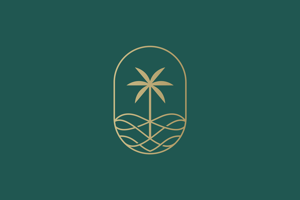 Elegant Palm Tree Tropical Logo, a Branding & Logo Template by Signatoro (Photo 1 of 2)