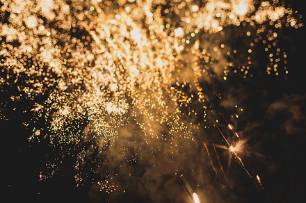 Fireworks in night sky 42 featuring abstract, background, and beautiful, an Arts & Entertainment Photo by REDpillz