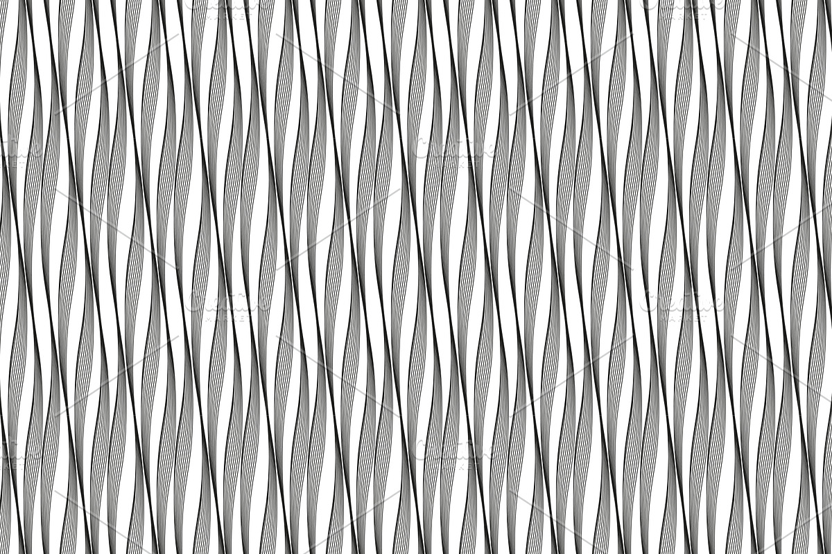 Seamless striped black pattern, a Pattern Graphic by RODINA (Photo 1 of 3)