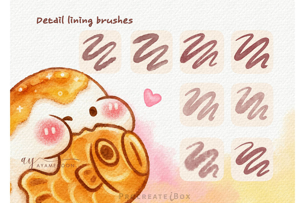 Procreate watercolor brush bundle, a Brush Add-On by ProcreateiBox (Photo 4 of 12)