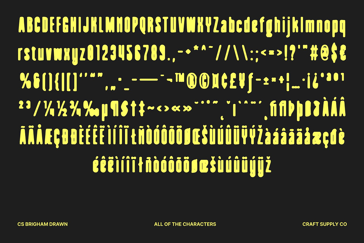 CS Brigham Drawn, a Sans Serif Font by Craft Supply Co. (Photo 8 of 8)