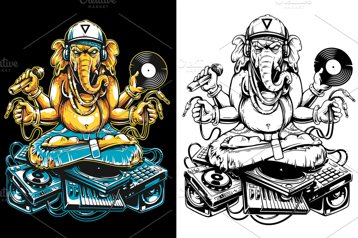 Jungle Rude Boy | Vector Art, a Decorative Illustration by Vecster (Photo 7 of 11)