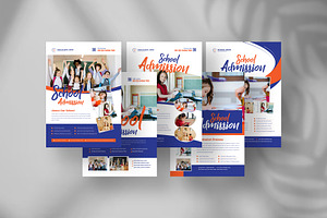 School admission flyer bundle, a Flyer Template by Tanmoy Topu