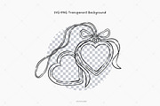 Hand Drawn Heart Lock Clipart, an Object Illustration by Victoruler (Thumbnail 5 of 6)