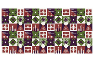 Festive Christmas Mosaic, a Decorative Illustration by Creative Backgrounds