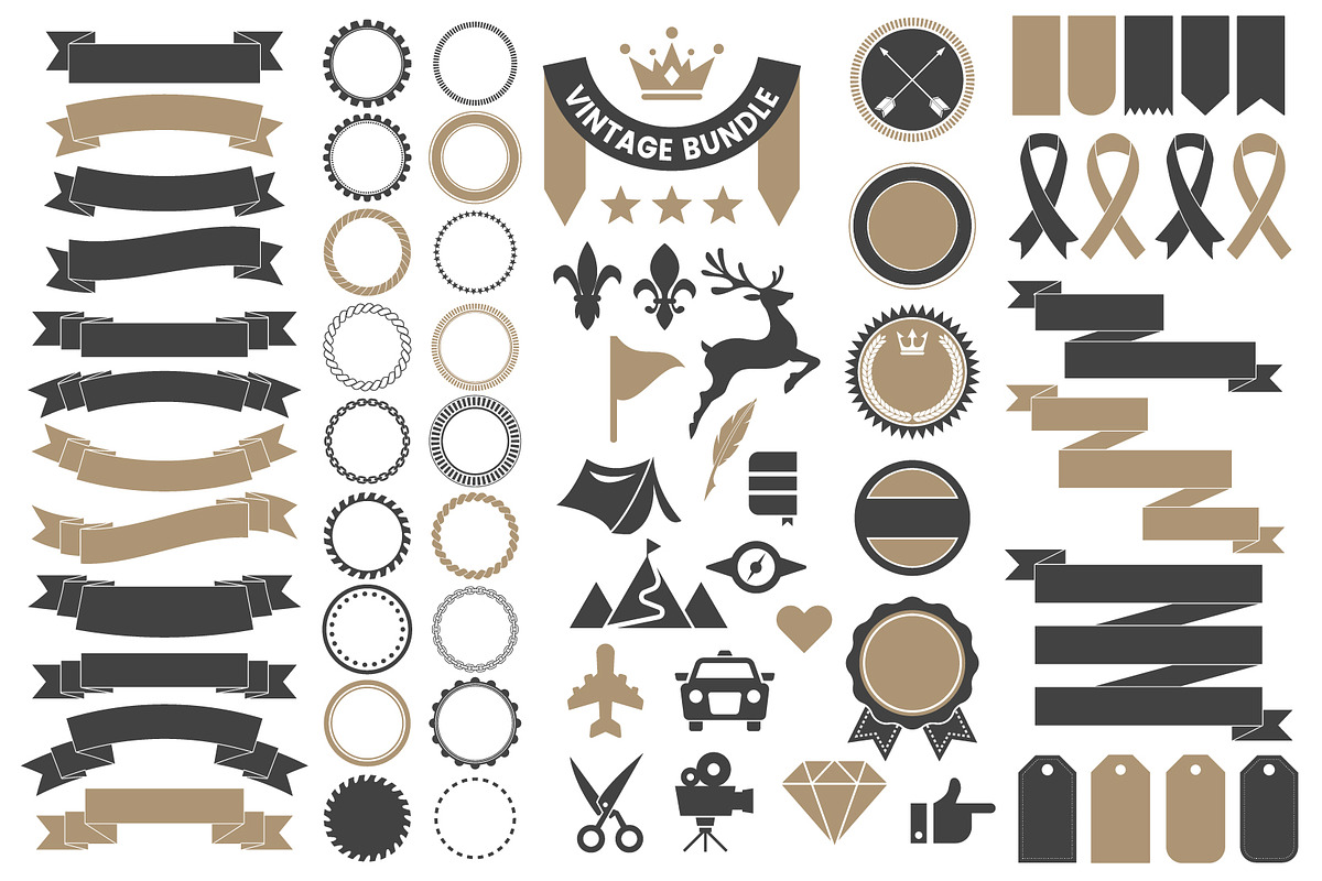 395 VINTAGE GENERATOR TOOLKIT, a Branding & Logo Template by Toonsteb (Photo 5 of 13)