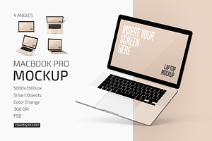 Macbook Pro Mockup Set