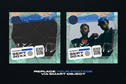 8 Modern Grunge Social Posts, a Social Media Template by Parisa-Artstudio (Thumbnail 3 of 4)