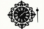Vintage Wall Clock Victorian design, an Illustration by Amazin_art (Thumbnail 3 of 21)