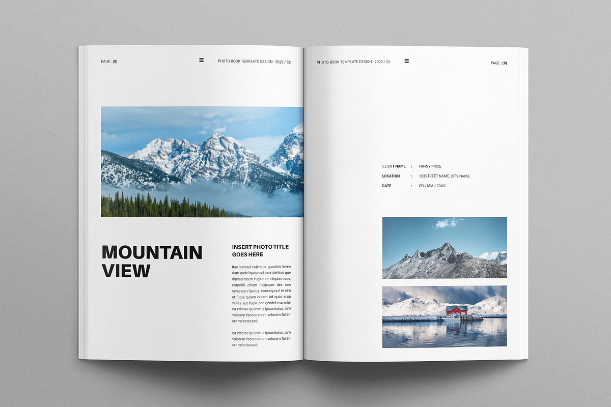 The Photo Album Book Template, a Brochure Template by E-Type (Photo 4 of 8)