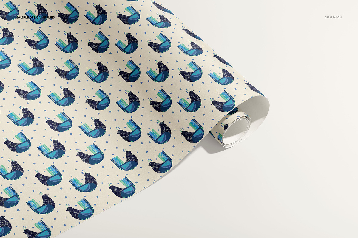 Gift Wrapping Paper Mockup Bundle, a Packaging Mockup by creatsy5 (Photo 14 of 35)