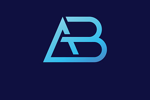 AB logo. Vector modern letter design, a Branding & Logo Template by T.Vooka
