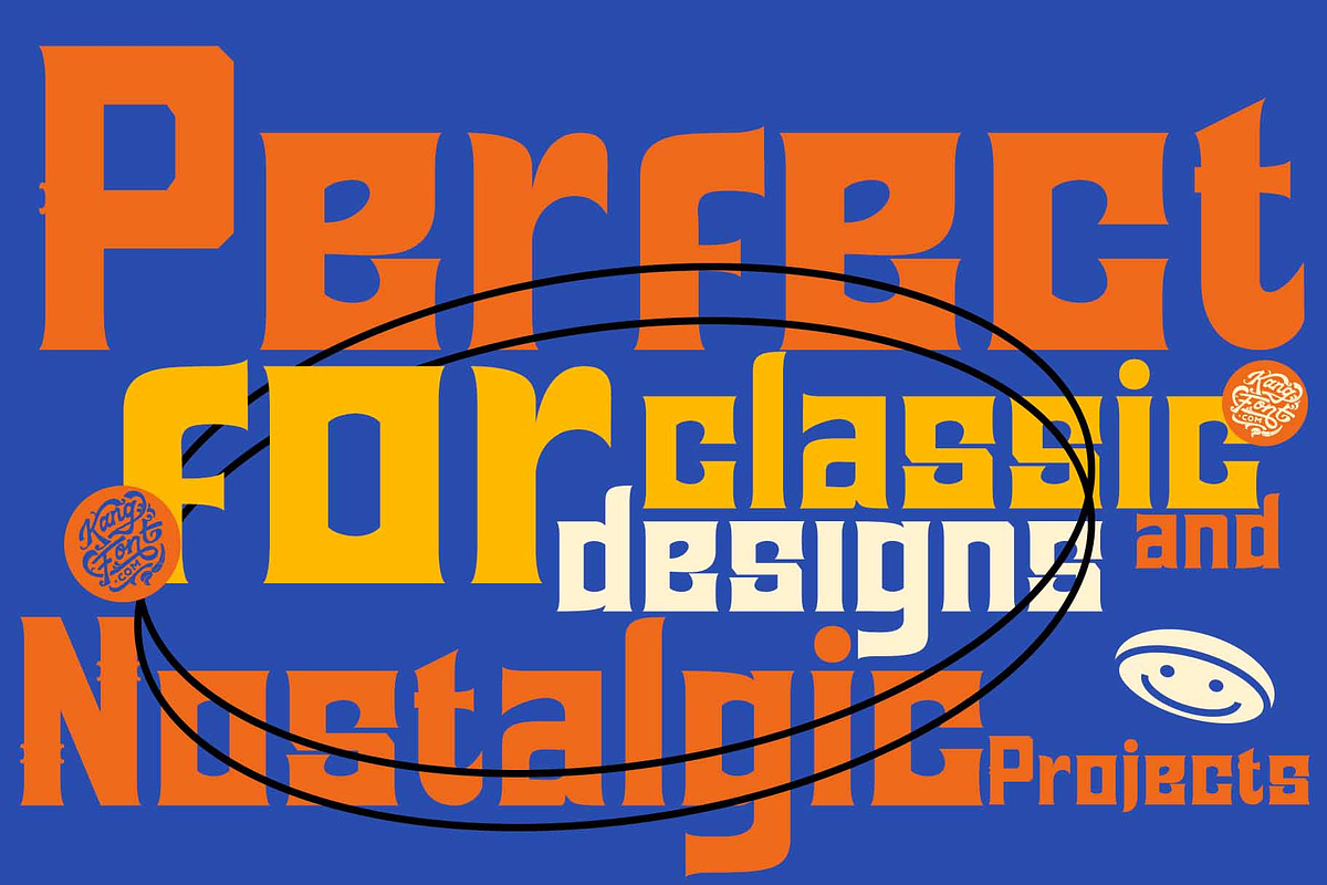 Glack – Serif Vintage Font, a Serif Font by kangfont Studio (Photo 3 of 11)