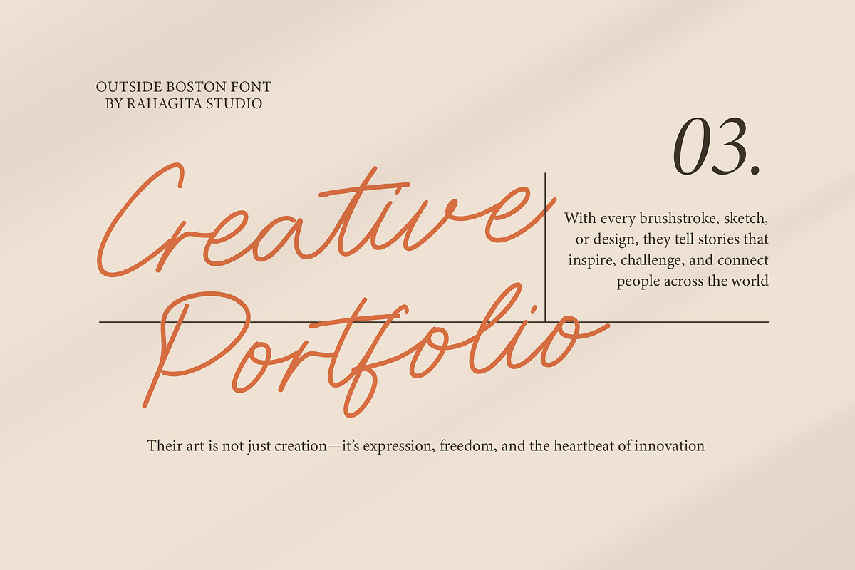 Outside Boston, a Script Font by Rahagita Studio (Photo 7 of 12)