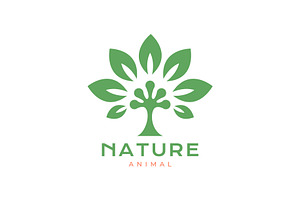 gecko paw leaves nature plant logo, a Branding & Logo Template by devastd