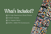 16 Abstract Puzzle Illustrations, a Wallpaper Graphic by Incomelion (Thumbnail 2 of 6)