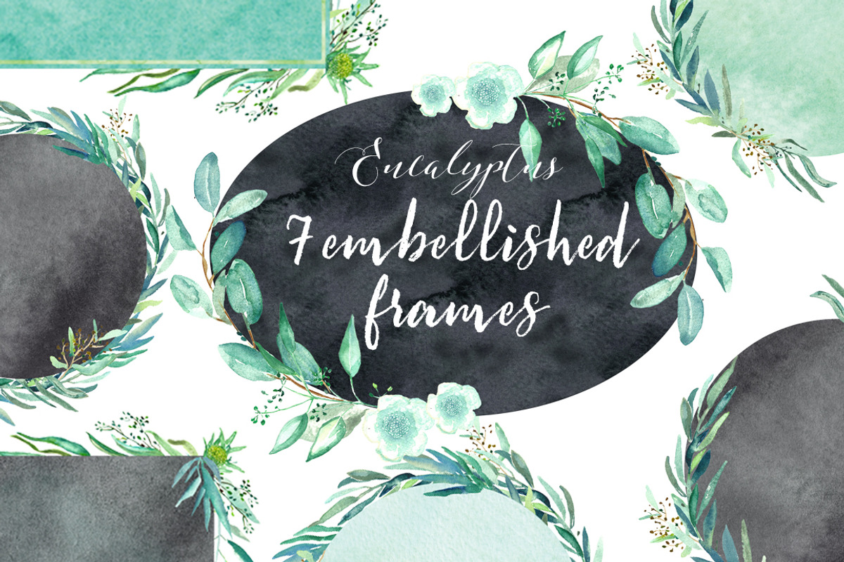 Eucalyptus Watercolor Greenery, a Healthcare Illustration by LABFcreations (Photo 8 of 11)